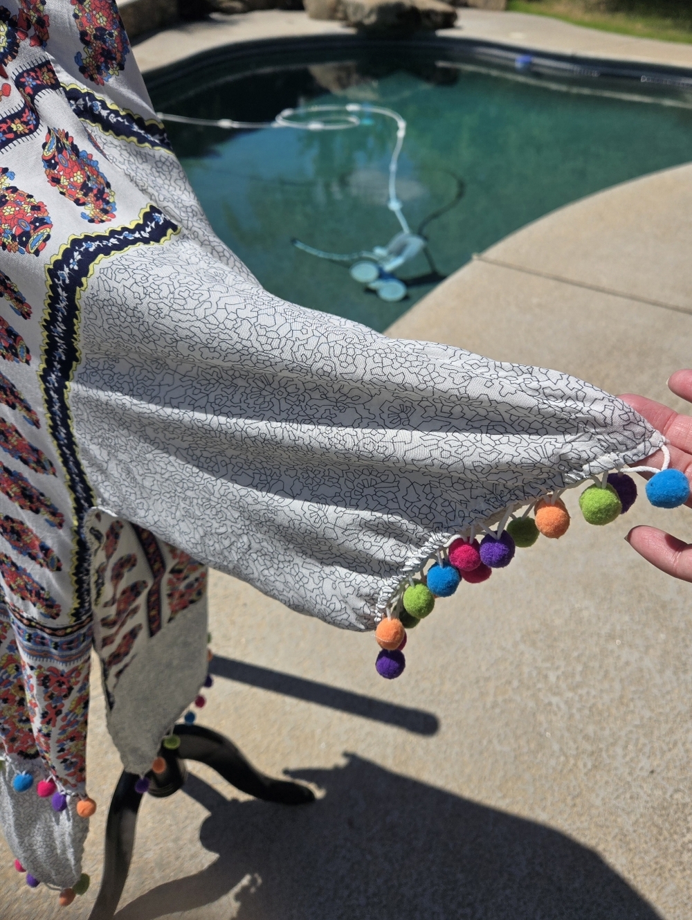 Boho Kimono Top Swimsuit Coverup Bohemian Plus Size - Picture 7 of 10